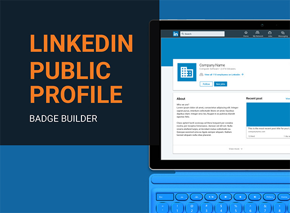LinkedIn Public Profile Badge Builder