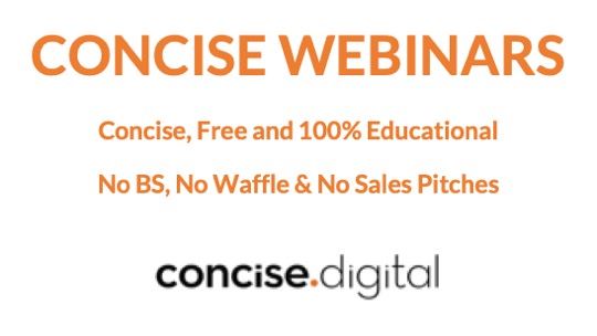 Concise Webinars Digital Marketing You Can Trust Australia